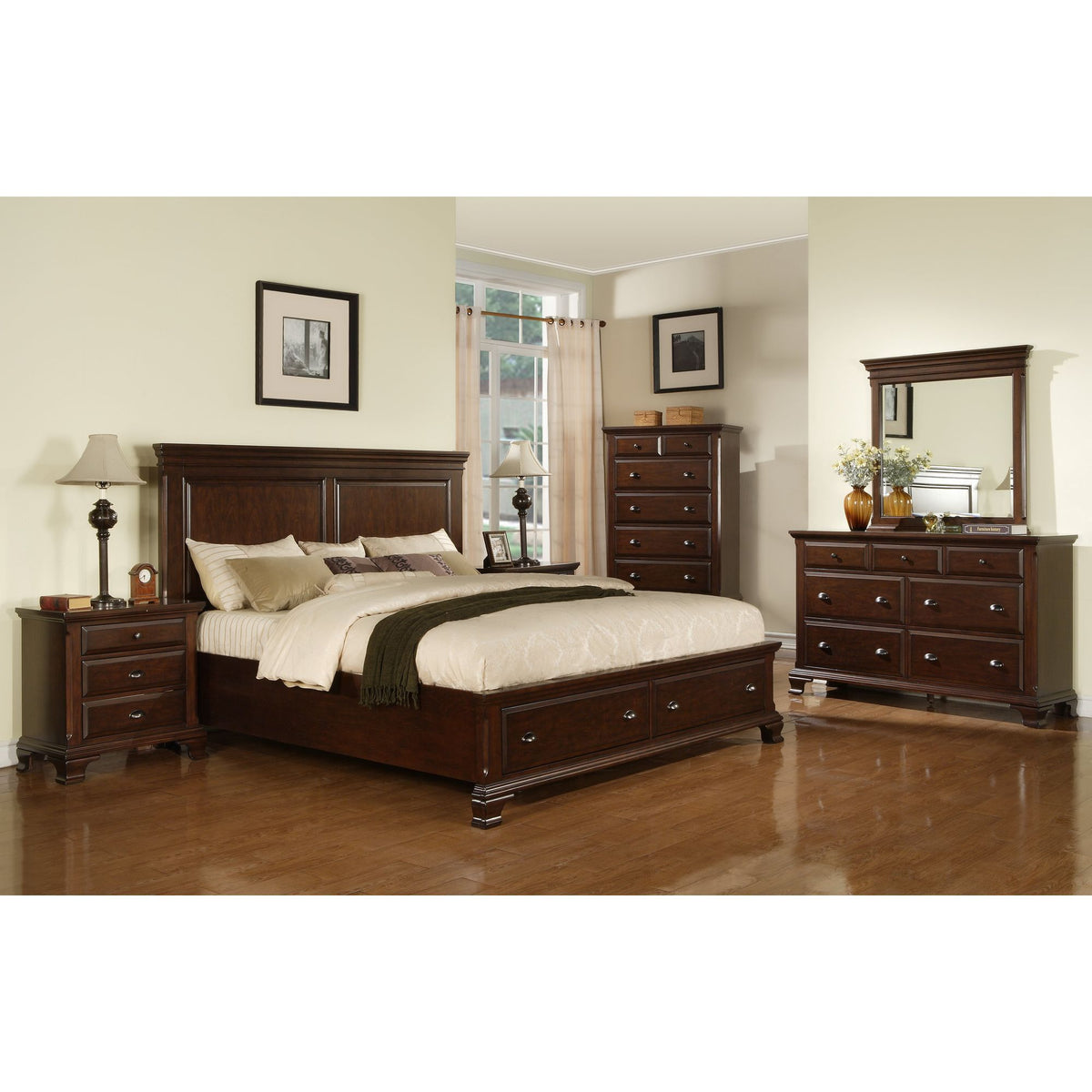 Canton Chest in Cherry by Elements International, view 3