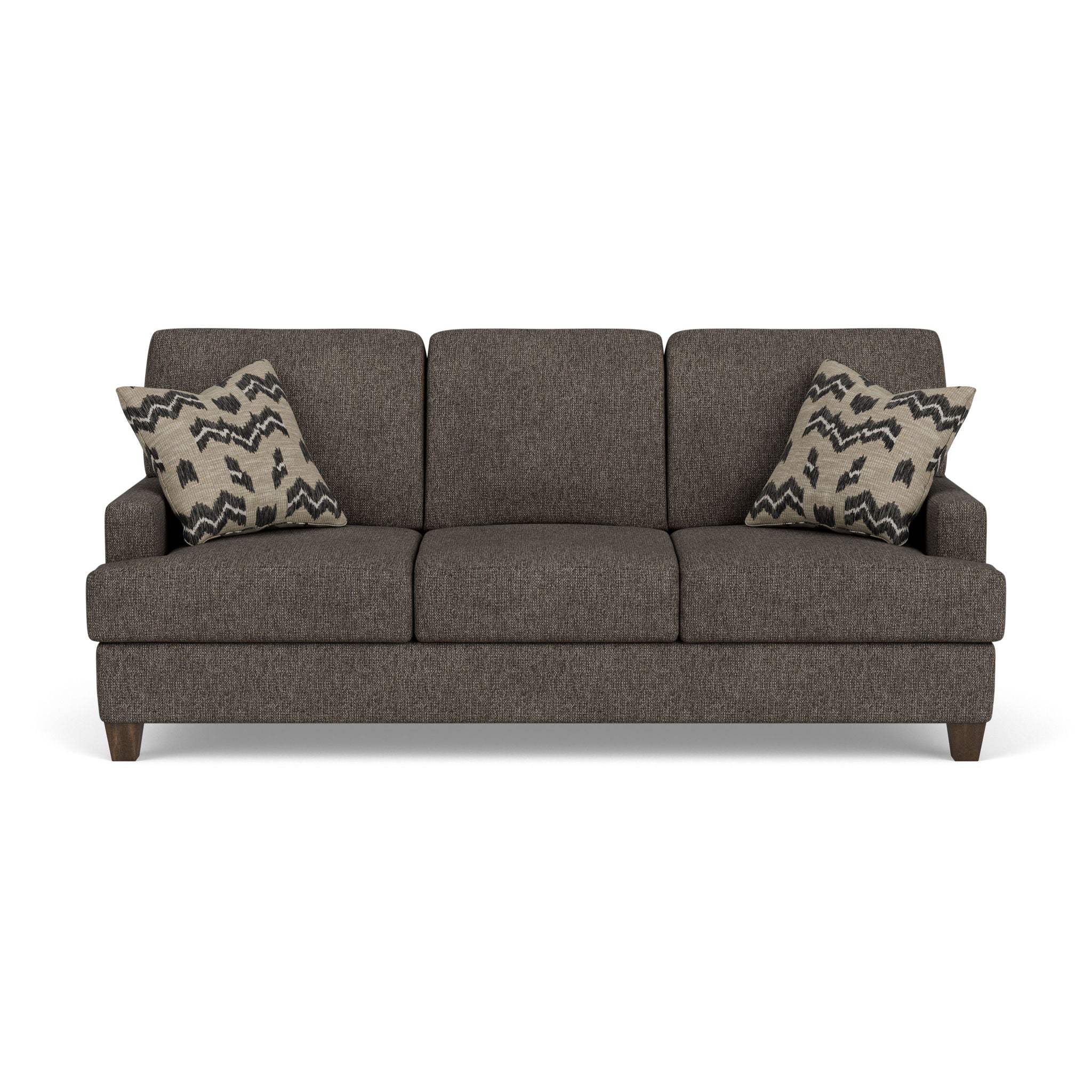 Moxy - Fabric Sofa, T-Shaped Seat Cushion, Straight Track Arms