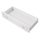 Freestanding Tall Bathroom Cabinet With Adjustable Shelves, Drawers, Soft Close Glass Doors