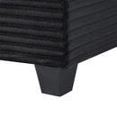 Upholstered U-Shaped Sectional Sofa With Movable Ottoman And Side Storage Pockets