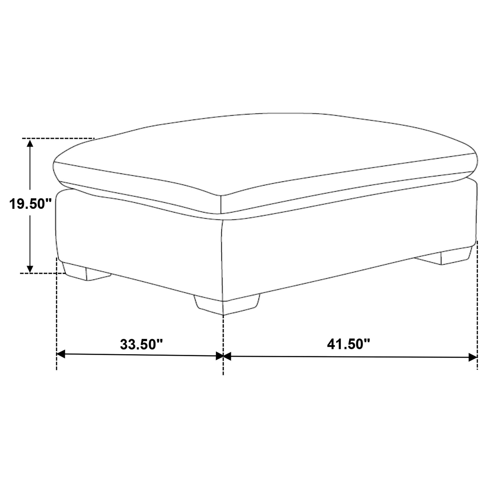 Lakeview Rectangular Upholstered Ottoman Ivory