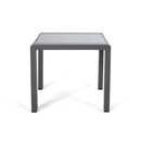 Cape Coral - Contemporary Side Table With Frosted Glass Top