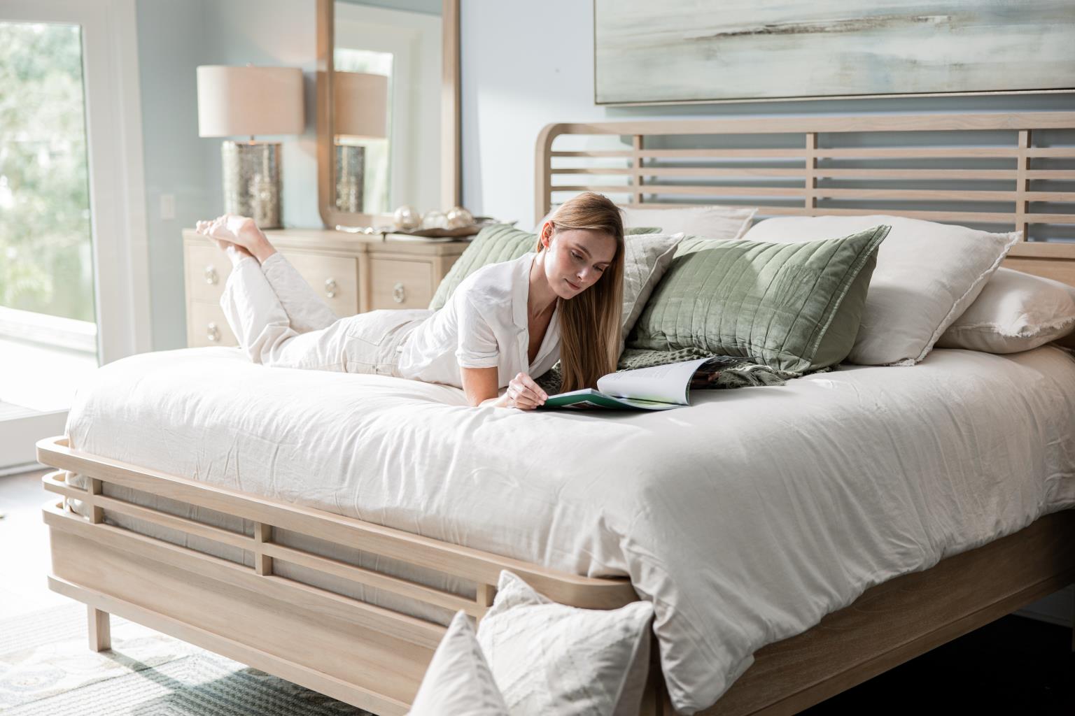 Monterey King Headboard Sandstone Finish