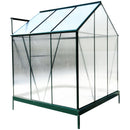 Polycarbonate Greenhouse, Heavy Duty Outdoor Aluminum Walk-In Green House Kit With Rain Gutter, Vent And Door For Backyard Garden
