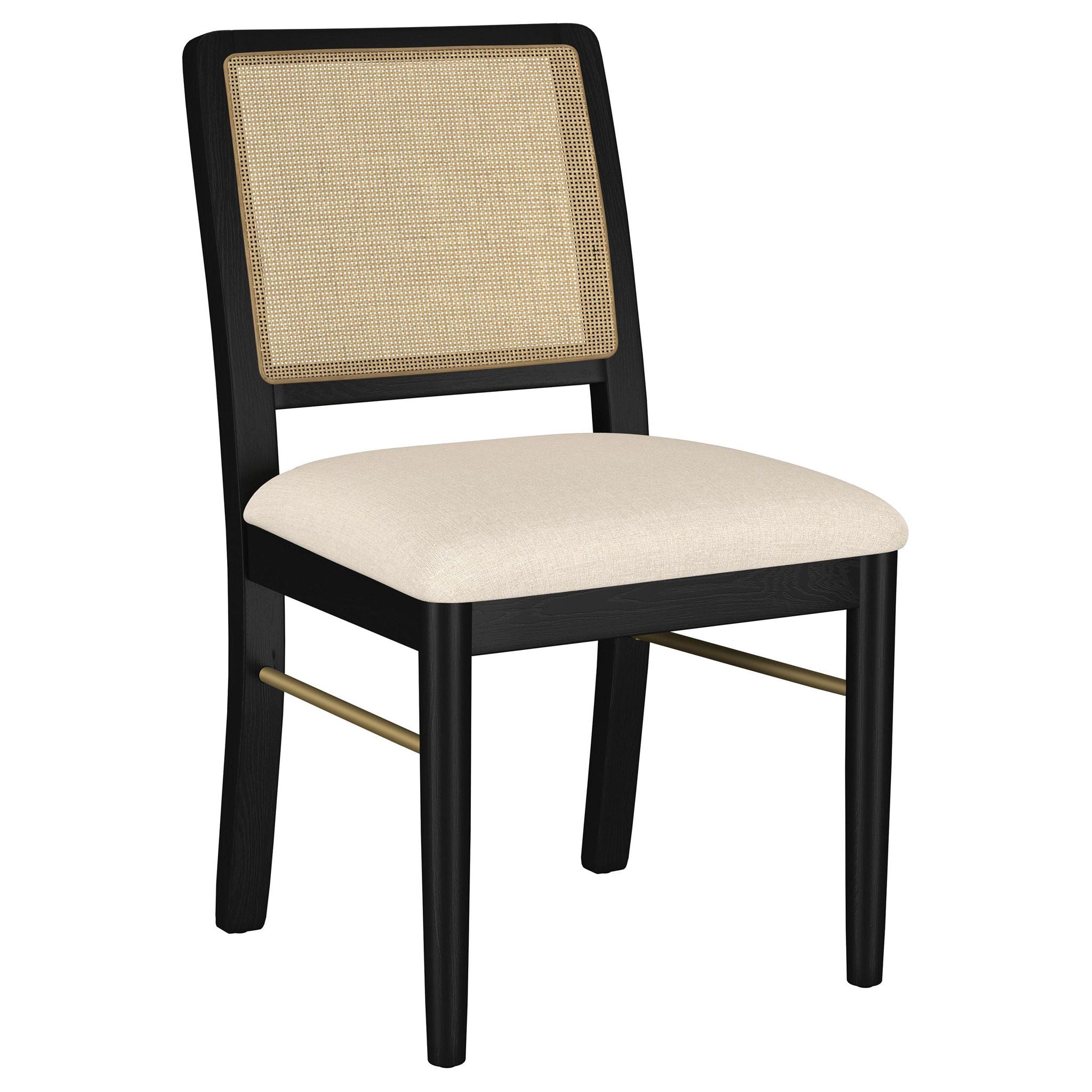 Arini 5-piece Round Dining Table Set Sand Wash and Black - Atlantic Fine Furniture Melbourne FL