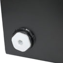 Heavy Duty 5 Gallon Steel Hydraulic Fluid Reservoir Tank With Mounting Foot, 14 Gauge - Black