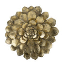 3 Piece Succulent Wall Plaque - Gold