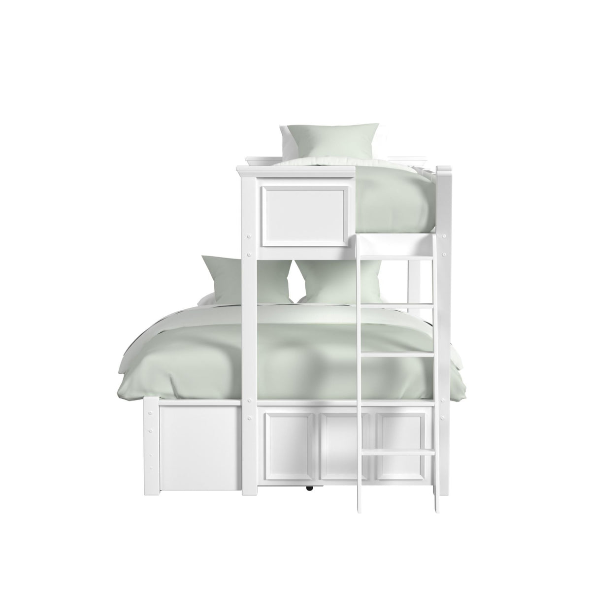 Hampton Kids Bunk With Ladder And Trundle in Black by Elements International, view 7