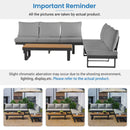 Outdoor Sectional Sofa Set With Adjustable Reclining Seats