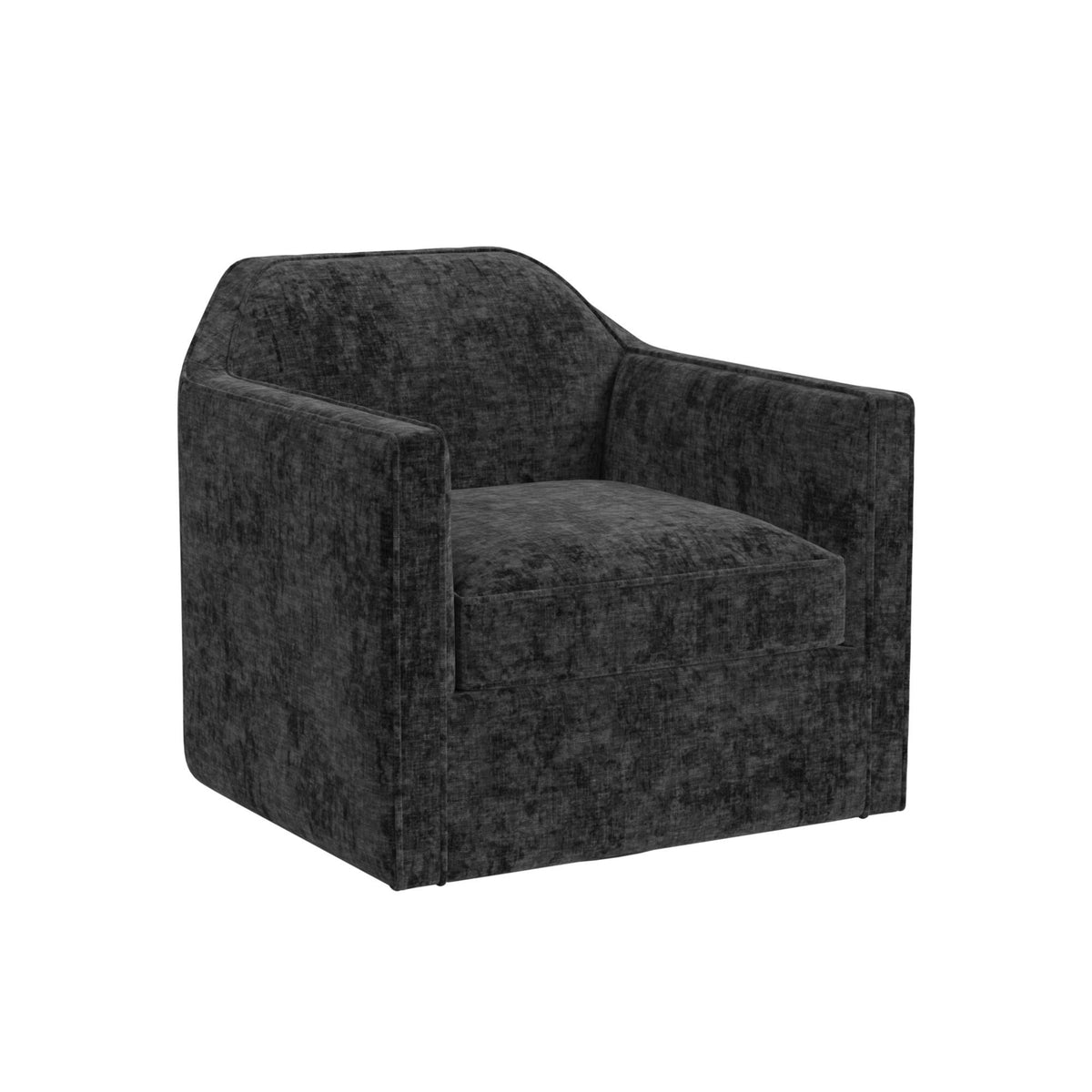 Hamlin Swivel Chair in Blue by Elements International, view 2
