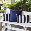 Horizon - Stripe Pillow Outdoor & Indoor - Black