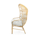 Palos - Outdoor Wicker Loveseat - Light Brown