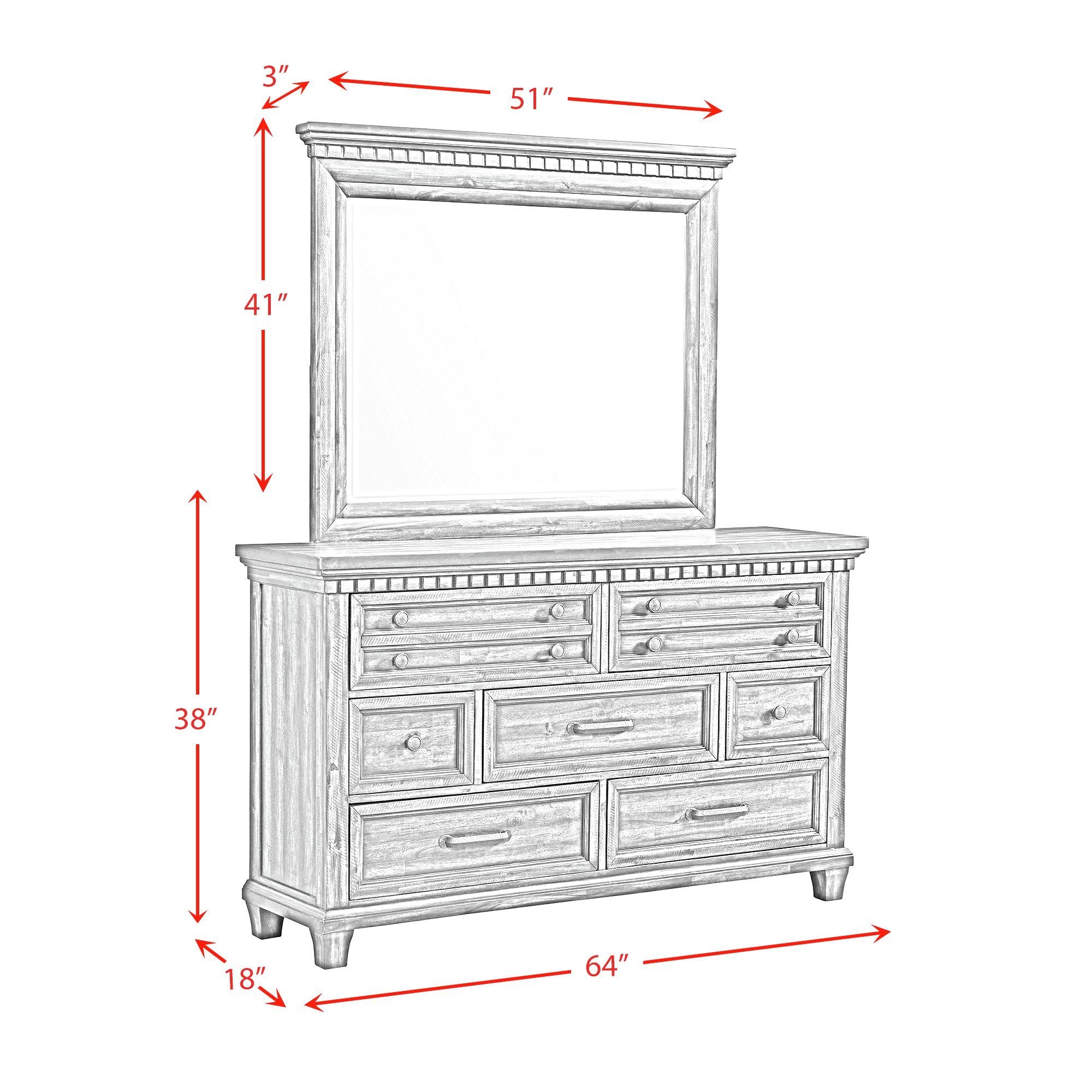Mccoy - Dresser & Mirror Set