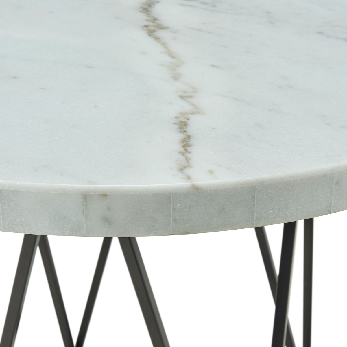 Riko Round Counter Height Dining Table in White by Elements International, view 3