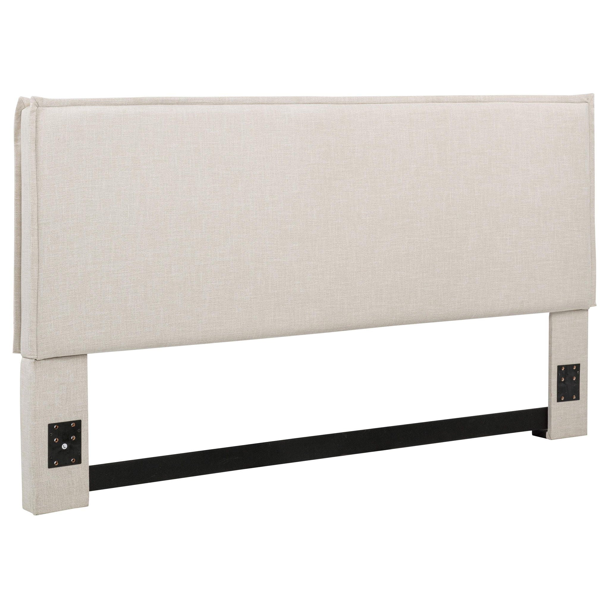 Izzy Upholstered King Panel Headboard Sand