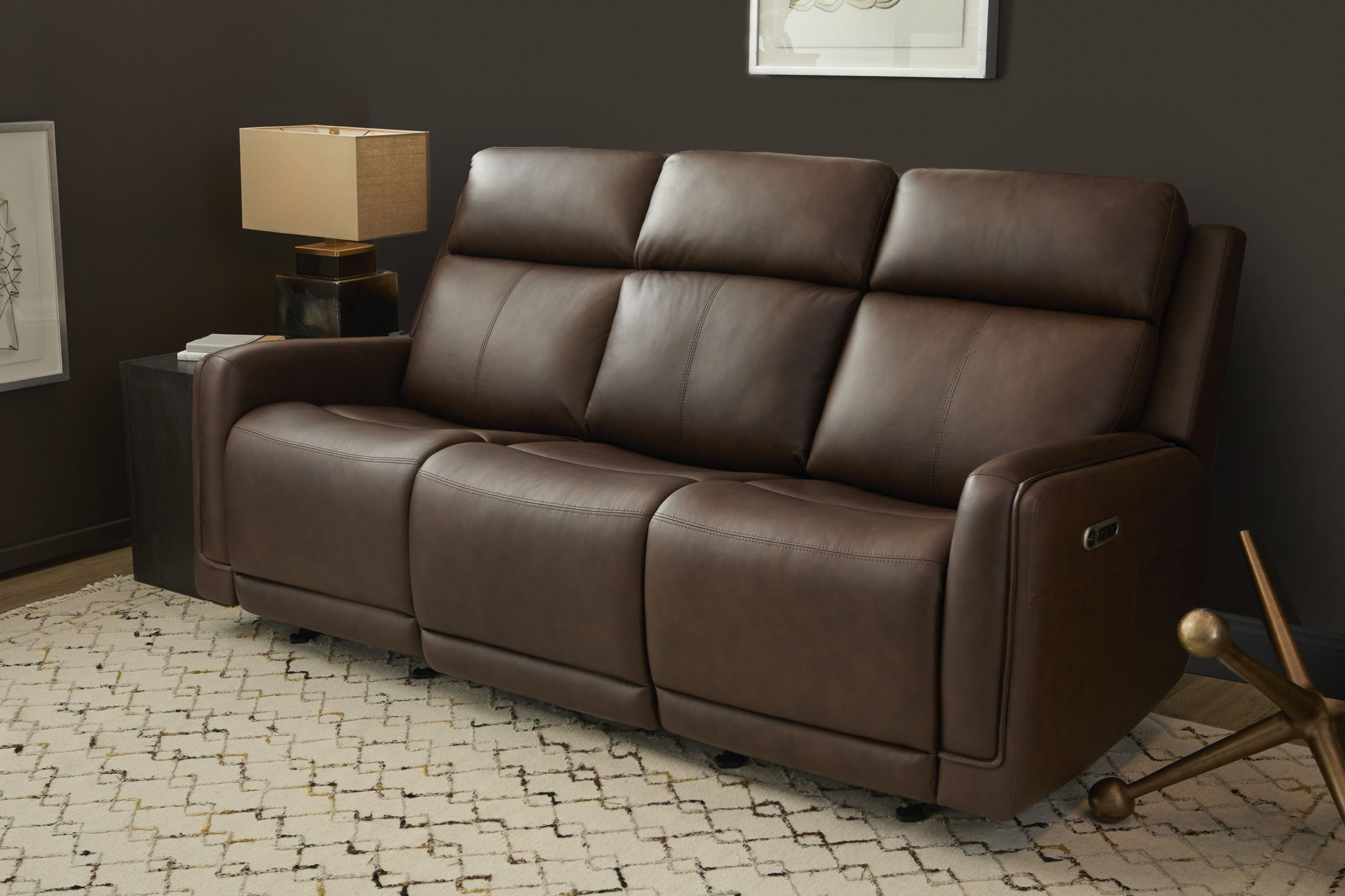 Alister - Power Gliding Sofa With Power Headrests & Lumbar