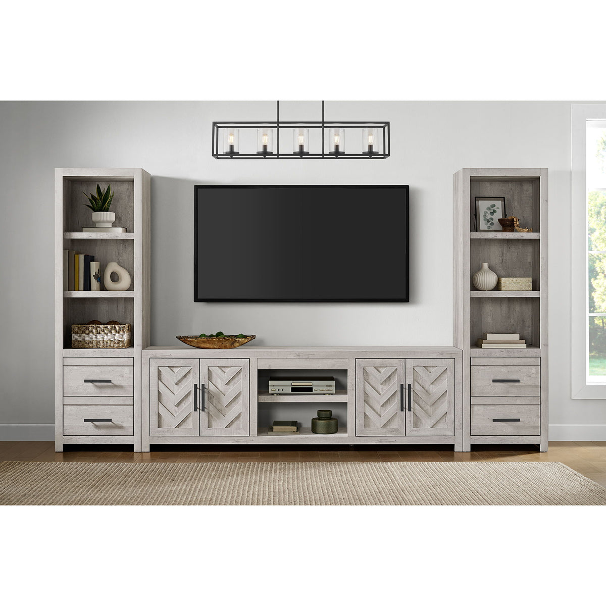 Eleanor TV Console in White by Elements International, view 8