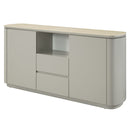 Ingram - Server - Ceramic Top & Light Gray