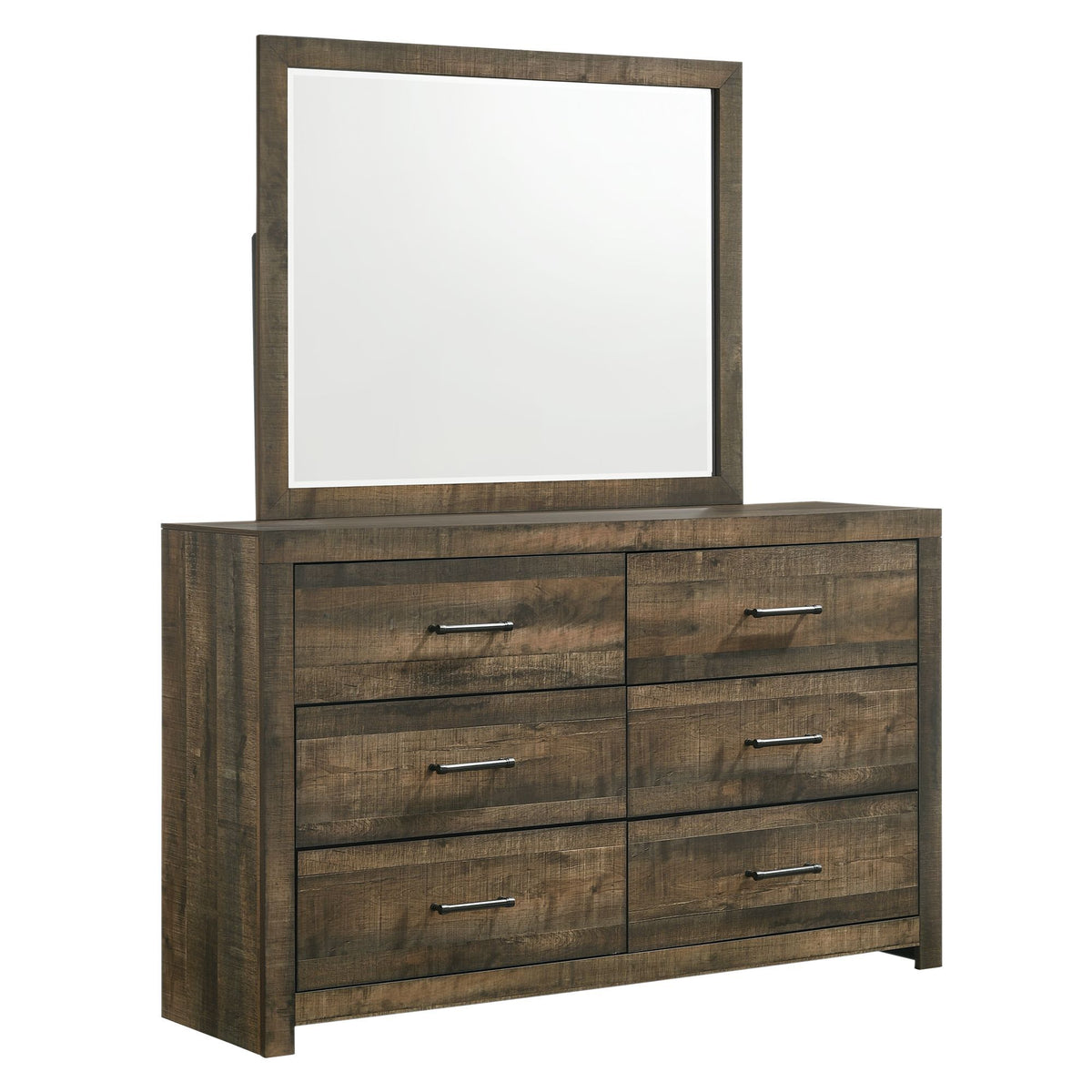 Bailey Bookcase Panel Bedroom Set With Bluetooth in Dark Brown by Elements International, view 6