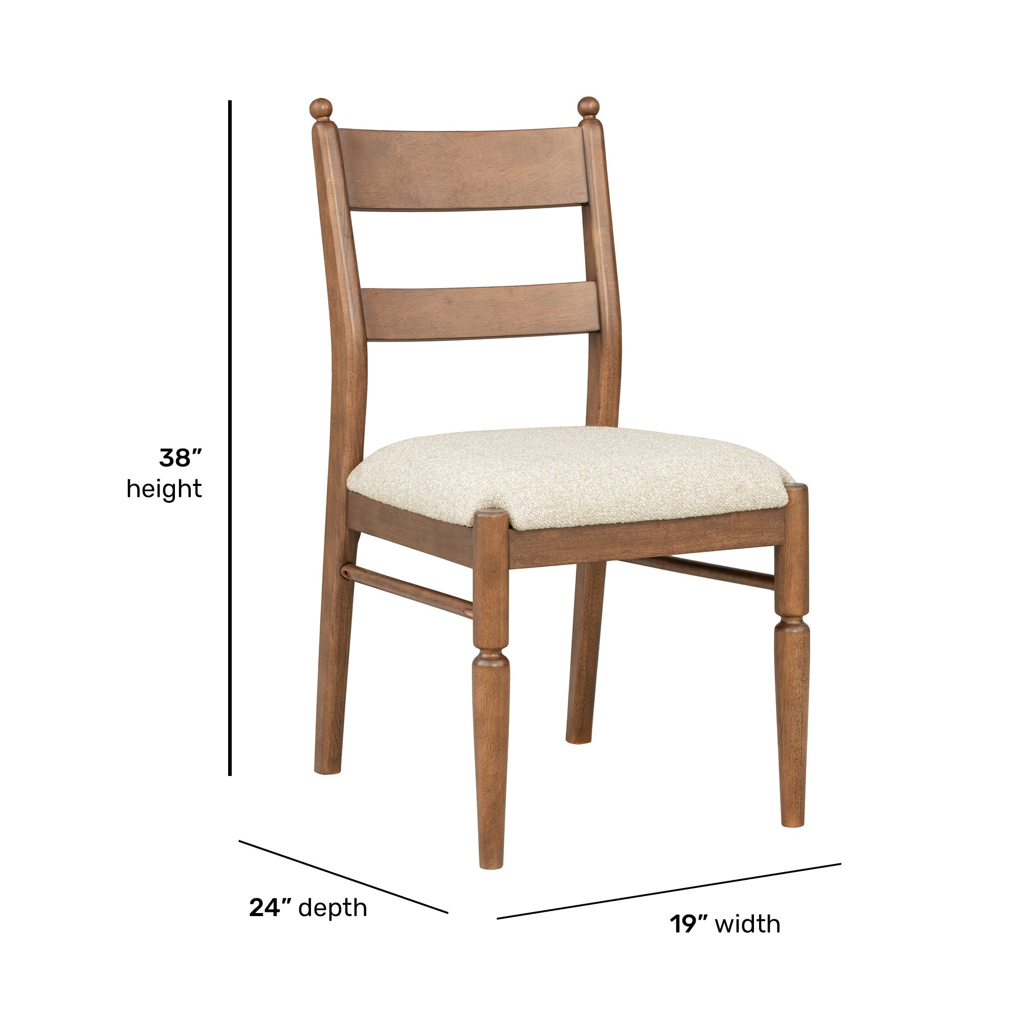 Azalea - Upholstered Dining Chair (Set of 2) - Walnut