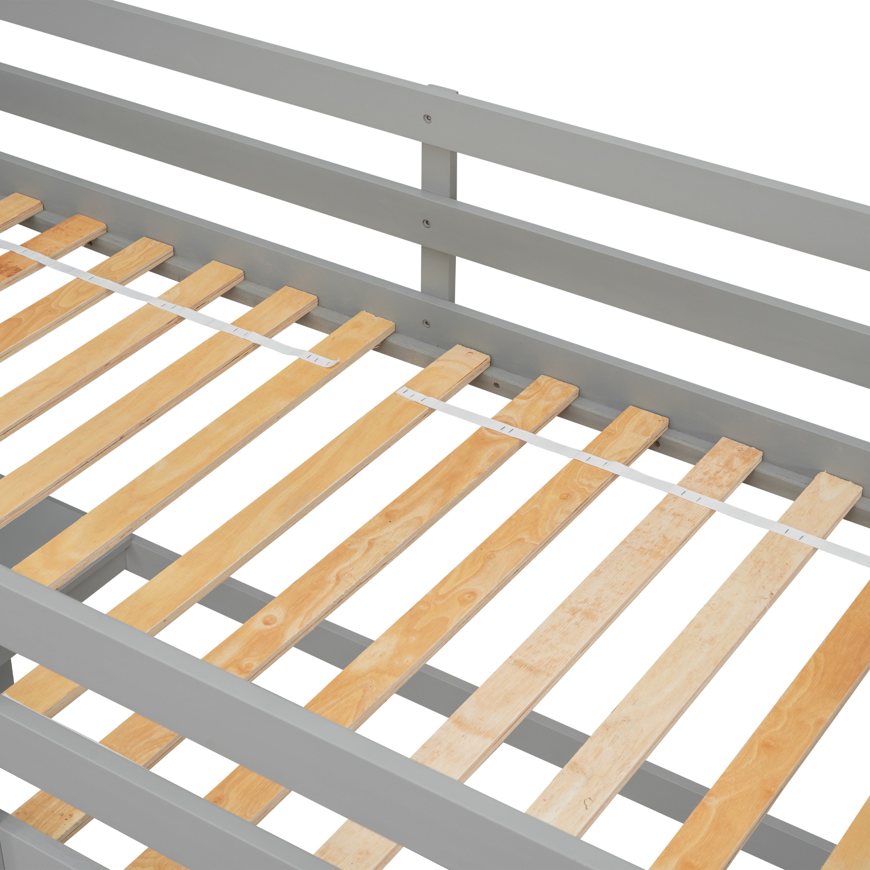 Twin Loft Bed with built-in desk,Grey(Old SKU:W50450910)