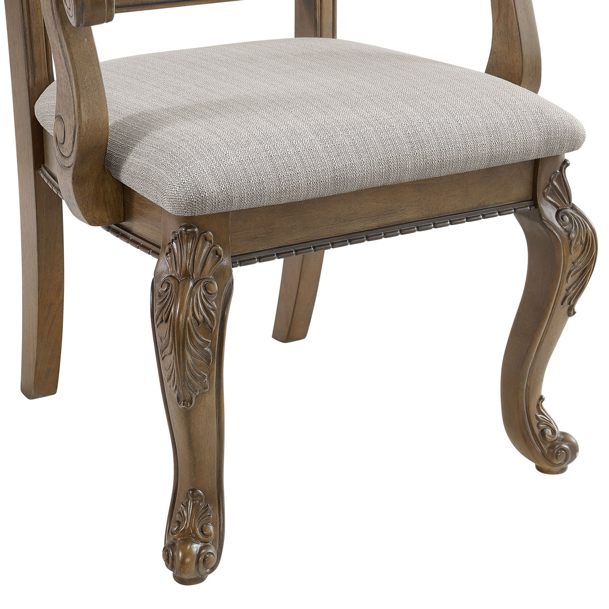 Madison Park Dining Arm Chair (Set of 2) in Walnut / Beige by Elements International, view 2