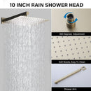 Modern 10" Wall Mounted Rainfall Shower Head System