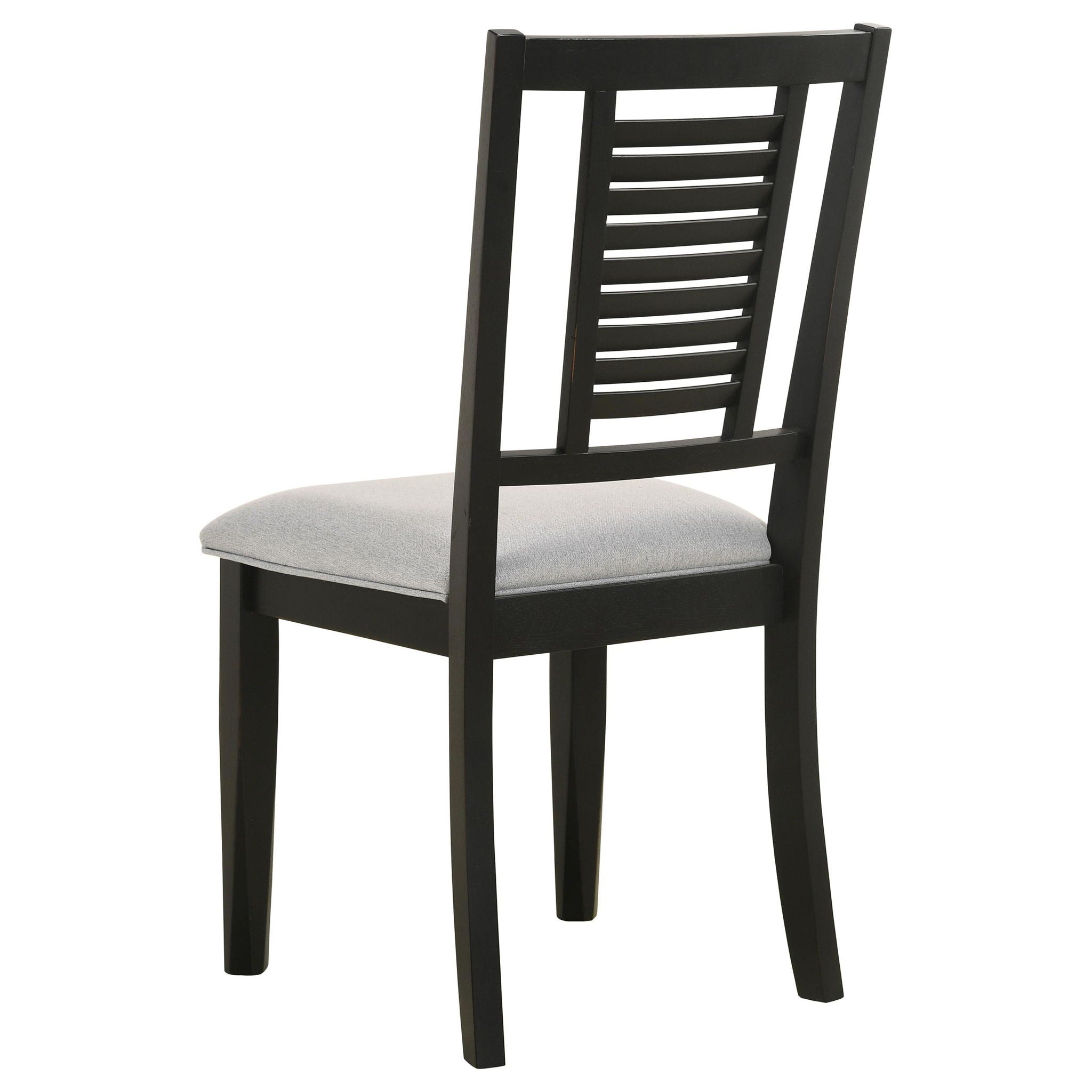 Appleton Wood Dining Side Chair Washed Black (Set of 2) - Atlantic Fine Furniture Melbourne FL