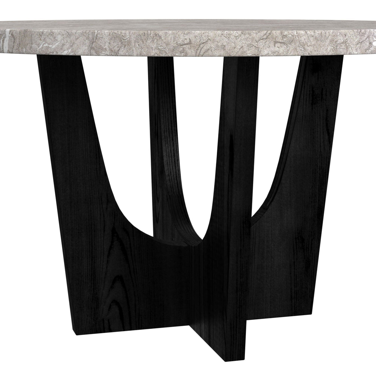 Oregon 5 Piece Counter Height Dining Set (Round Counter Table And Four Chairs) in Black by Elements International, view 7