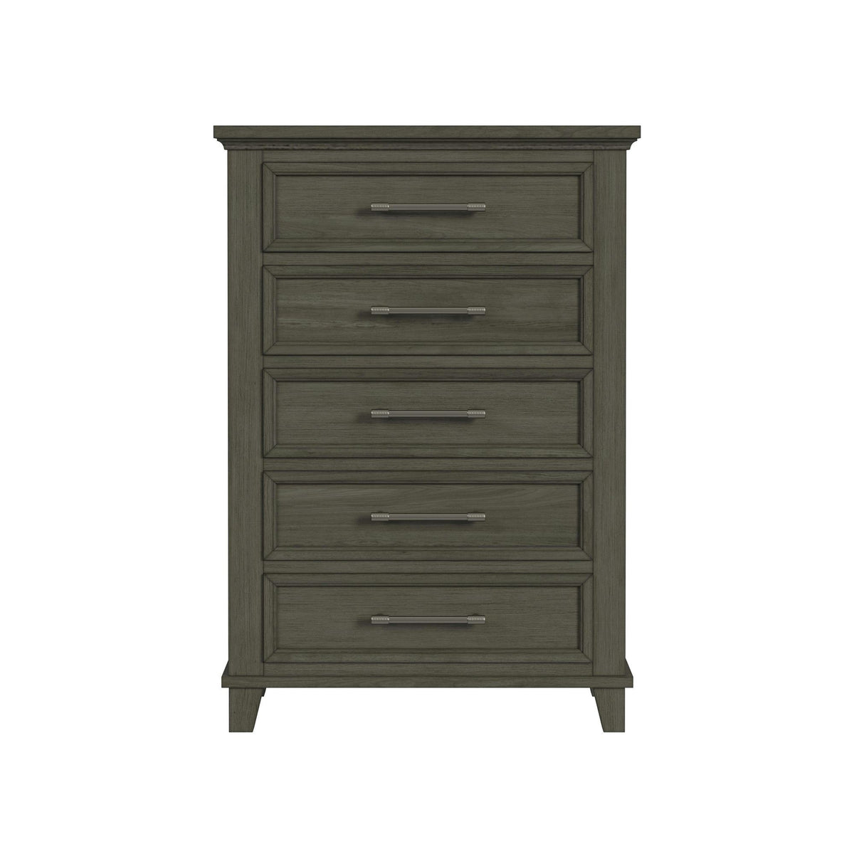 Canterbury 5-Drawer Chest in Dark Gray by Elements International, view 5