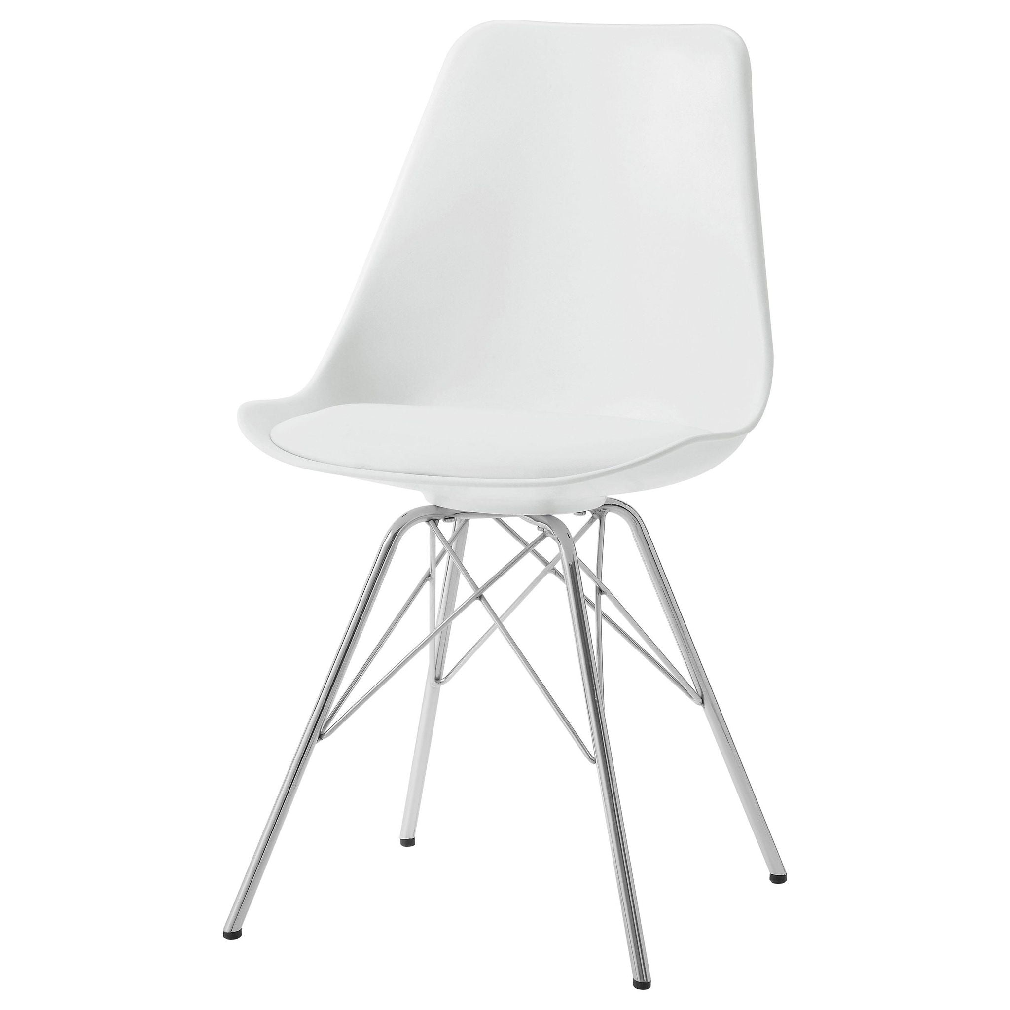 Juniper Polypropylene Dining Side Chair White (Set of 2) - Atlantic Fine Furniture Melbourne FL