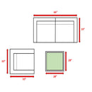 Outdoor Wicker Conversation Set With Cushions, All Weather