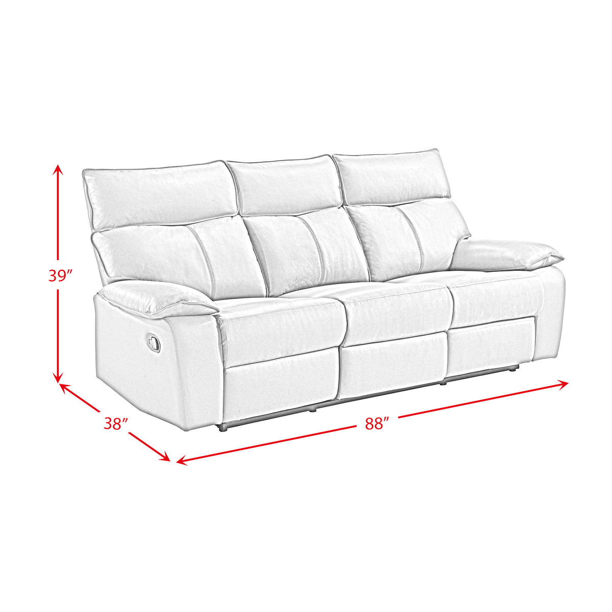 Wildcat Motion Sofa in Gray by Elements International, view 5