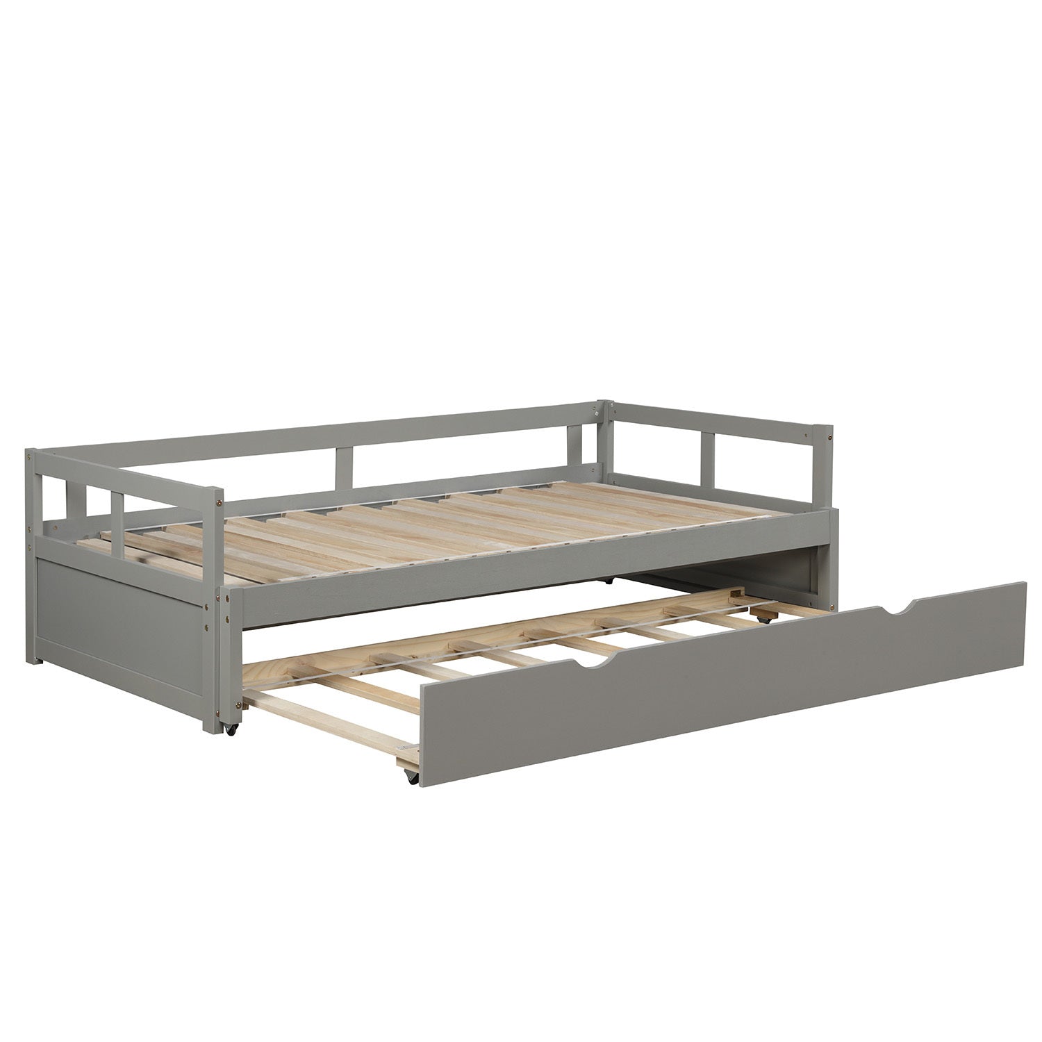 Extending Daybed with Trundle, Wooden Daybed with Trundle, Gray - Atlantic Fine Furniture Melbourne FL