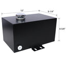 Heavy Duty 5 Gallon Steel Hydraulic Fluid Reservoir Tank With Mounting Foot, 14 Gauge - Black