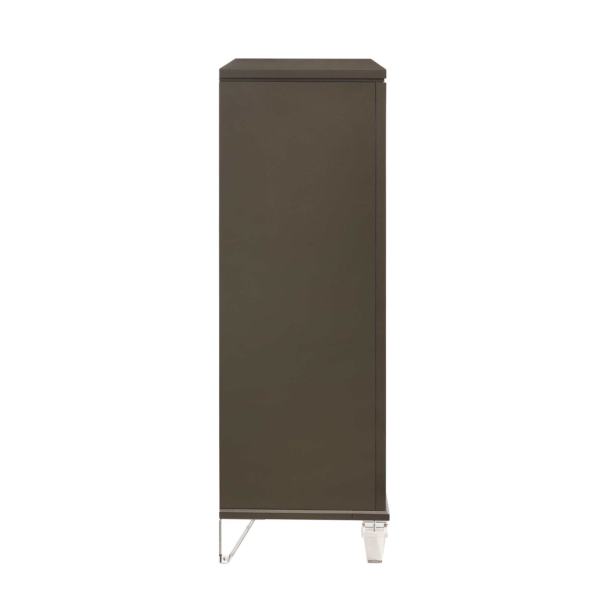 Twenty Nine 5-Drawer Flip-Top Chest in Dark Gray by Elements International, view 5