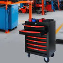 Rolling Metal Tool Chest With Drawers, Steel Storage Cabinet With Ball Bearing Slides