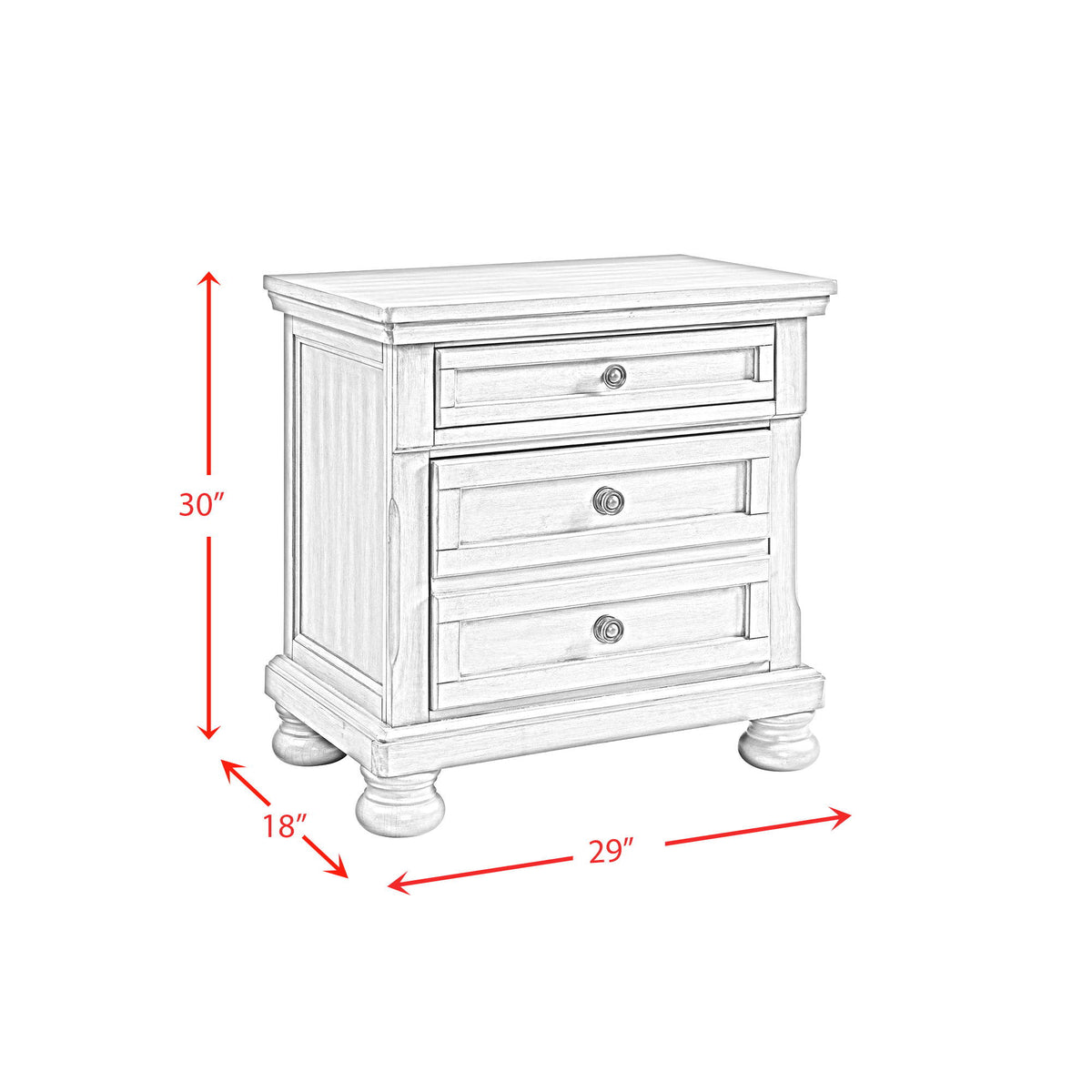 Kingston Nightstand With Power in Walnut by Elements International, view 5