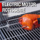 6 Burner 85, 000 Btu Deluxe Gas Outdoor Kitchen Island Grill With Wine Cooler Refrigerator, Rotisserie, Storage Cabinets & Drawers - Silver