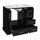 Traditional Bathroom Vanity With Soft Close Doors And Drawers