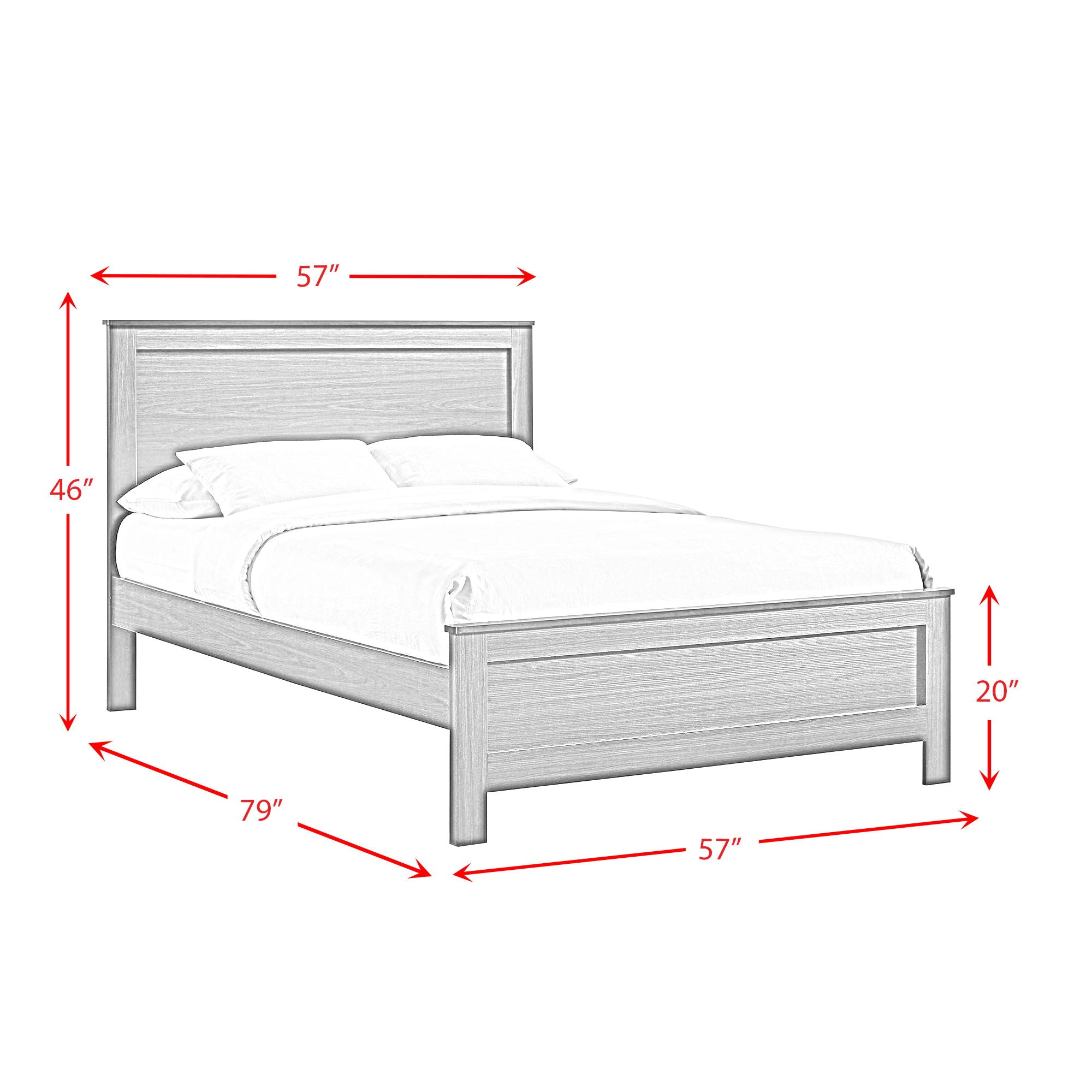 Sami - Youth Panel Bed - Atlantic Fine Furniture Melbourne FL