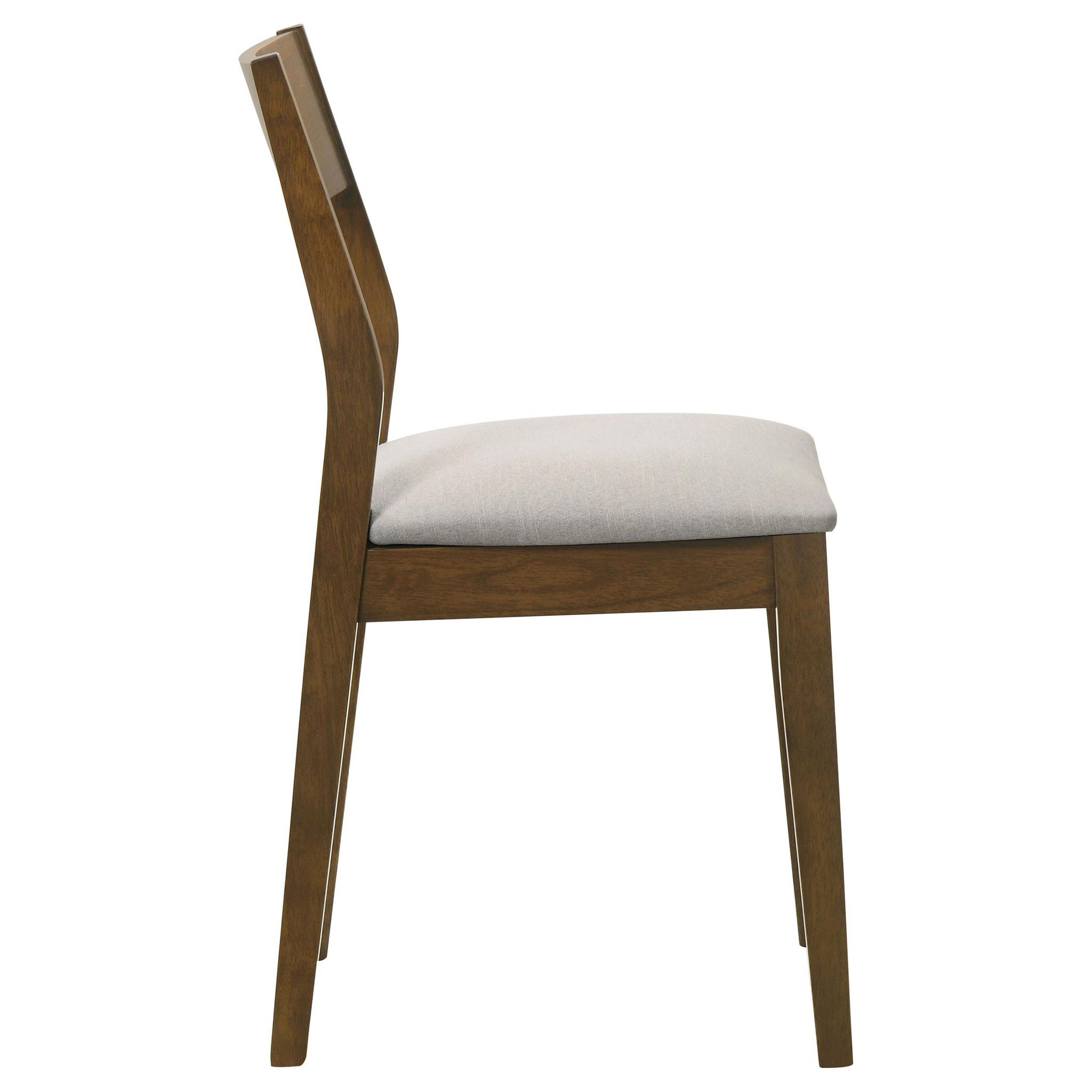 Almonte Dining Chair Upholstered Seat Dark Brown (Set of 2) - Atlantic Fine Furniture Melbourne FL