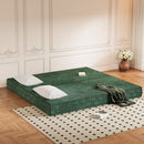 3 Seat Folding Floor Couch & King Size Bed Mattress