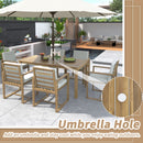 Patio Dining Set Outdoor Dining Table And Chair Set With And Removable Cushions For Patio