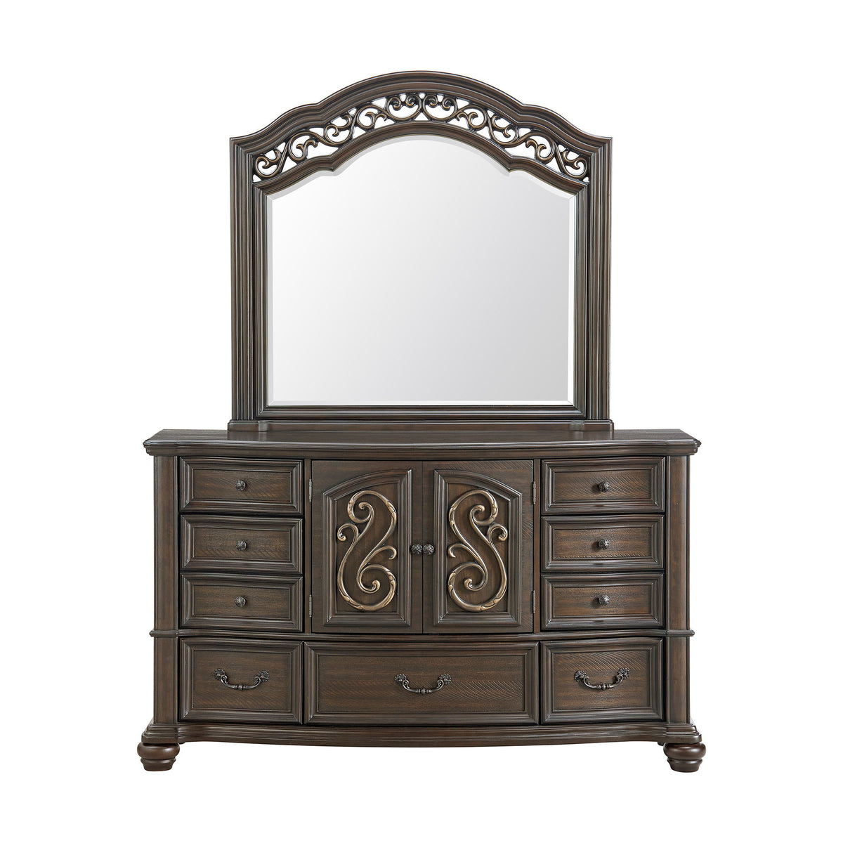 Brunswick 7-Drawer Dresser in Dark Brown by Elements International, view 6
