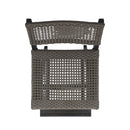 Outdoor Folding Acacia Wood Barstools With Rattan Backrest And Seat