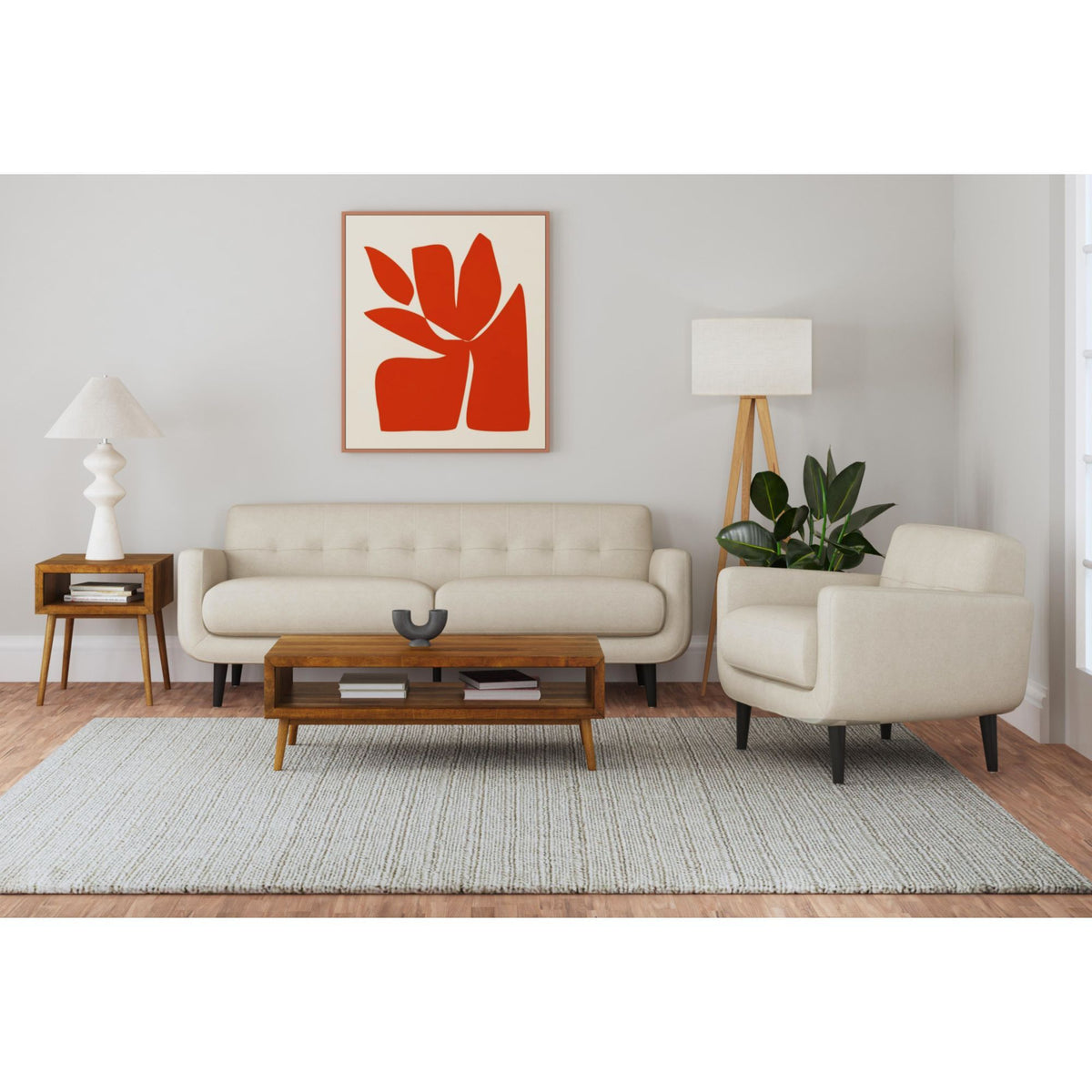 Hadley II Chair in Beige by Elements International, view 13