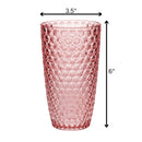 Leading Ware Diamond Cut Acrylic Drinking Glasses (Set of 4)