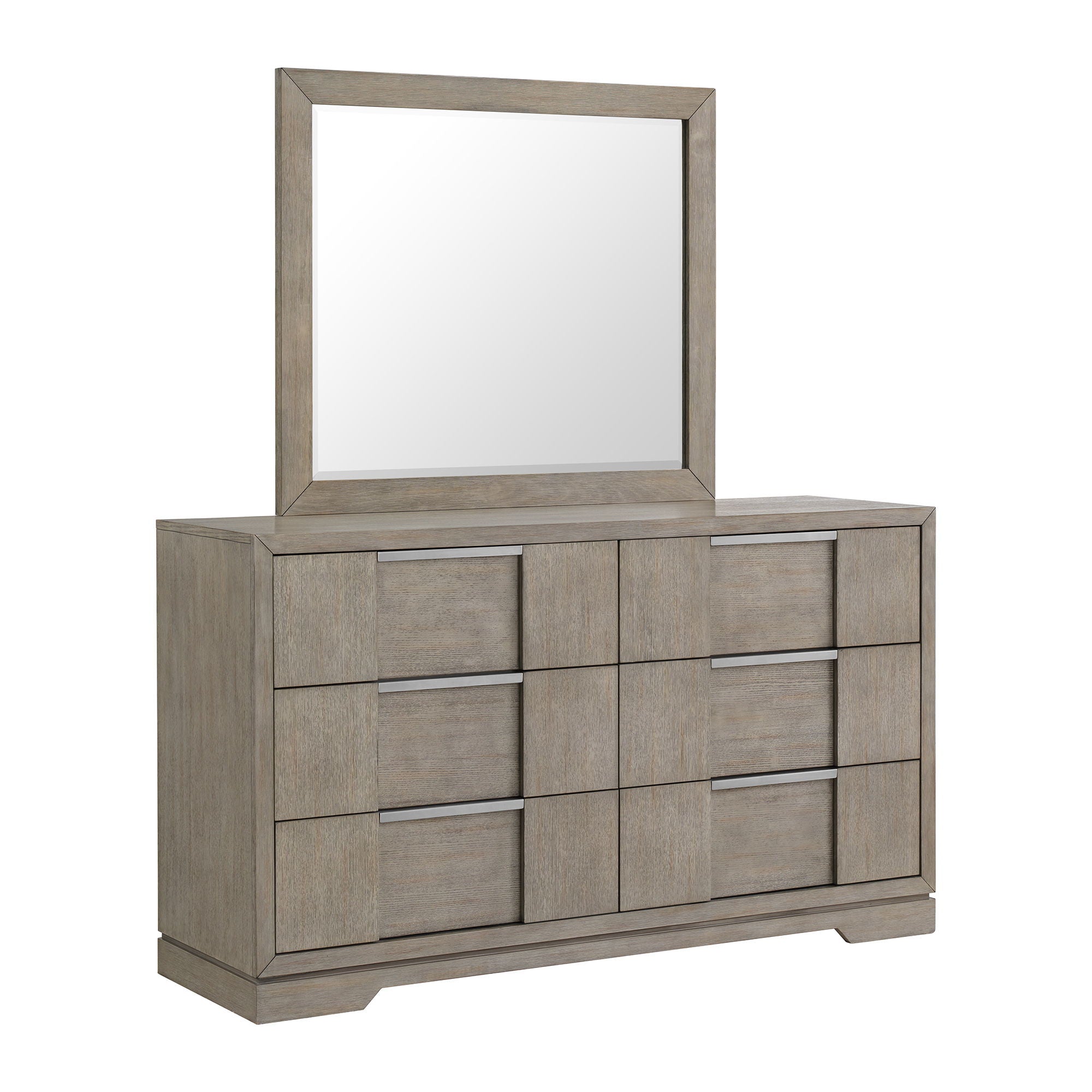 Kelis - 4 Piece Bedroom Set With Queen Panel Bed And LED - Gray - Atlantic Fine Furniture Melbourne FL