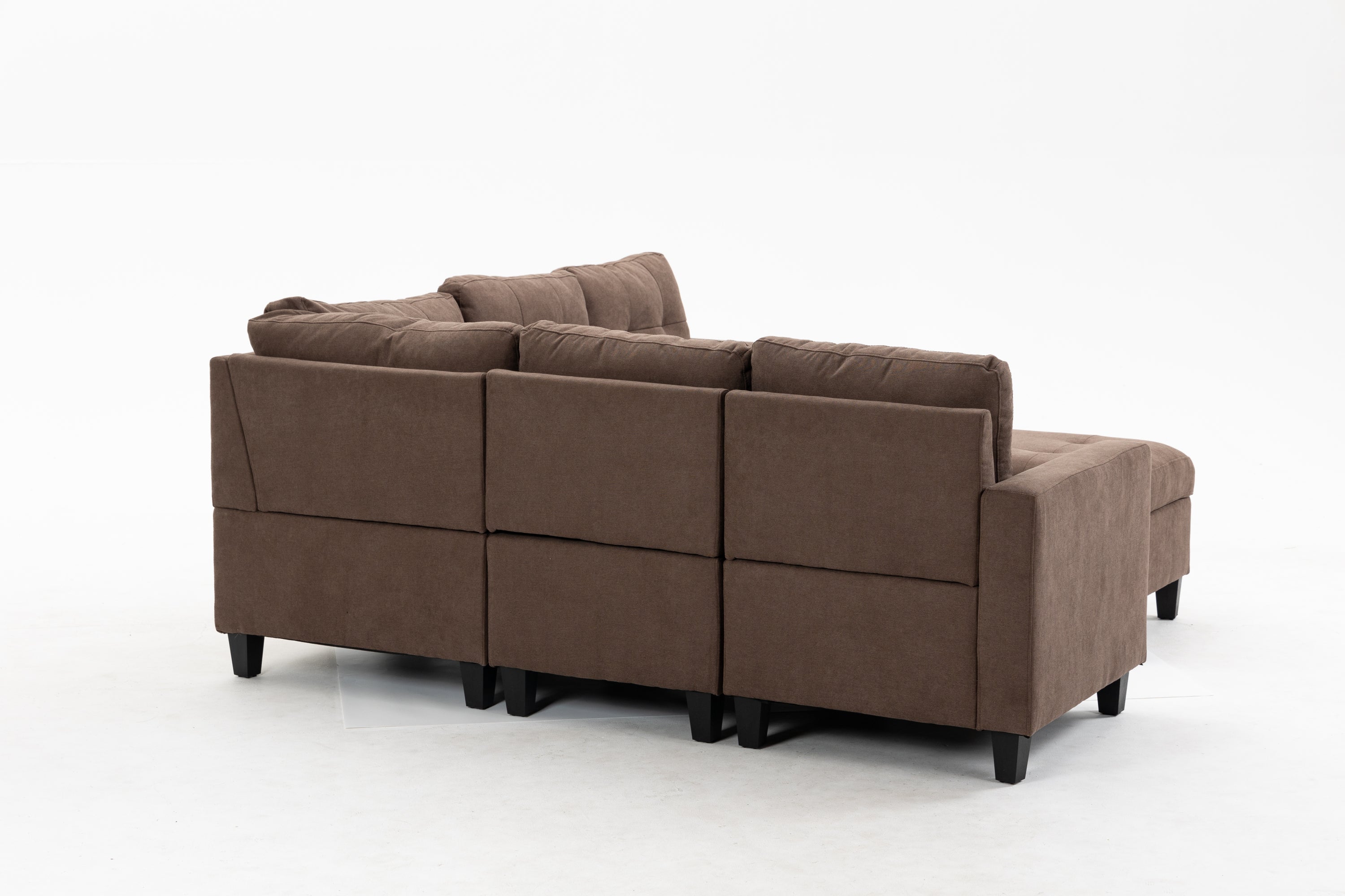 Modular Sectional Sofa Assemble Modular Sectional Sofas Bundle Set Cushions, Easy to Assemble Left & Right Arm Chair,Corner Chair, Ottomans Table